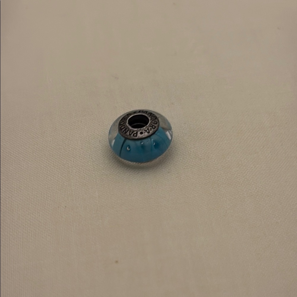 Pandora Silver and Blue Glass Charm